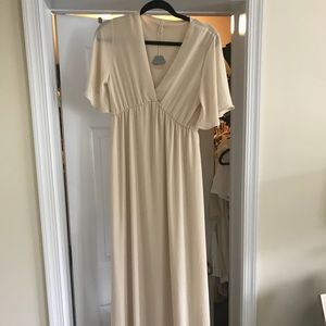 Pink Blush Ivory maxi dress